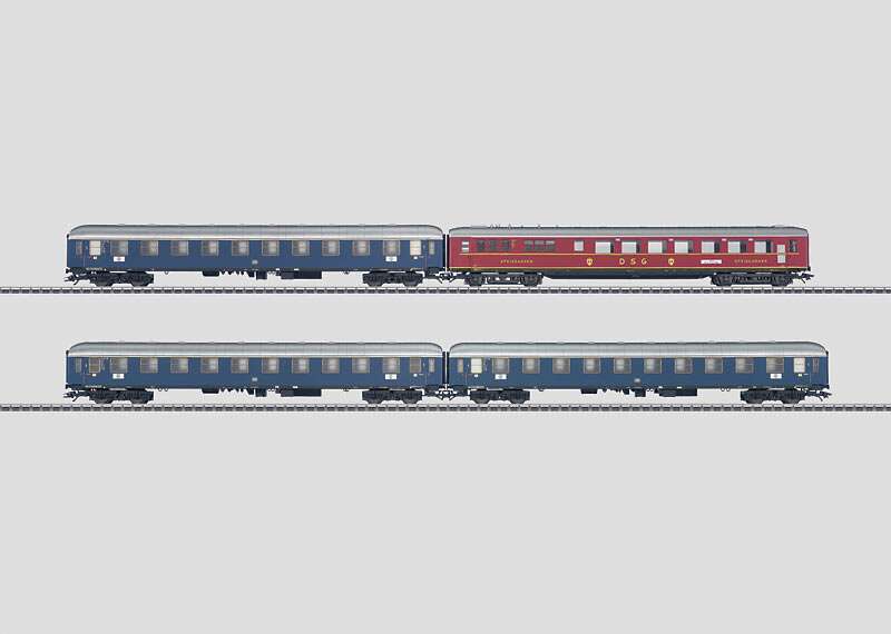 Express Train Passenger Car Set