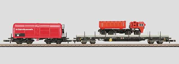 Z, Railroad Fire Department Car Vehicle Set.