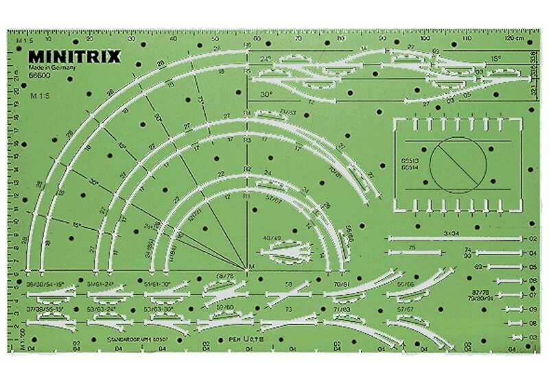 Minitrix Track Planning Stencil