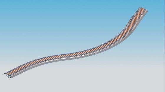 Geoline Flexible track G800, 6stk.