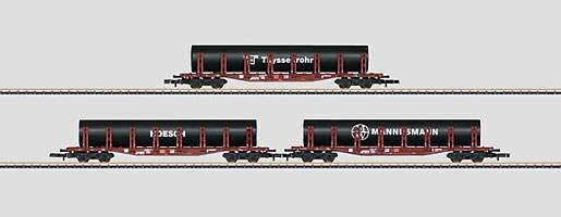 Z, Pipe Transport Set with 3 Stake Cars.