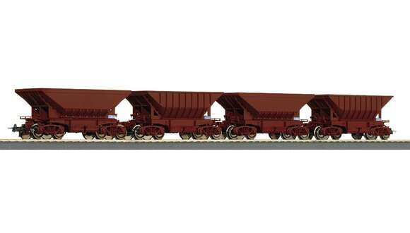 4 piece set ore wagons, LKAB