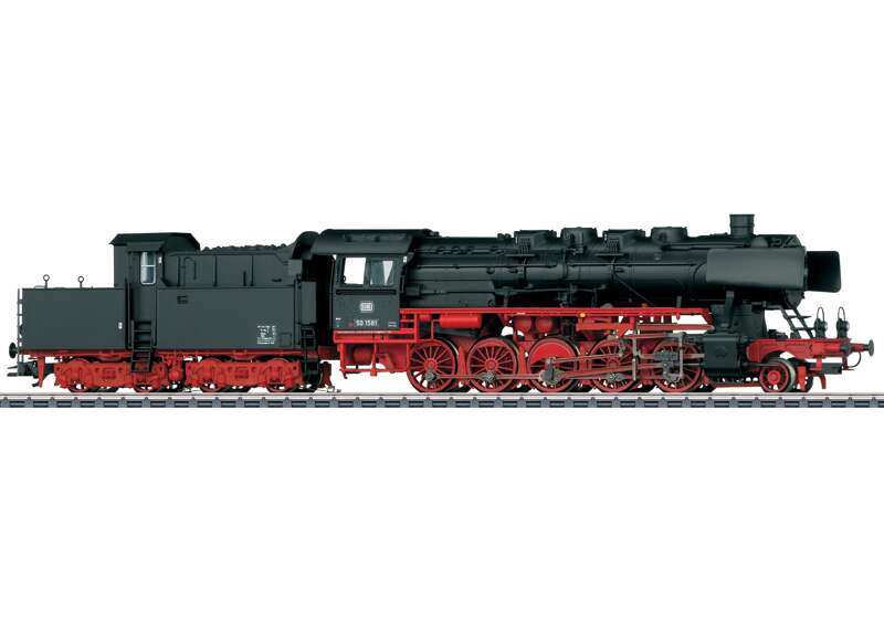 BR 50 Steam Freight Locomotive with a Cabin Tender.