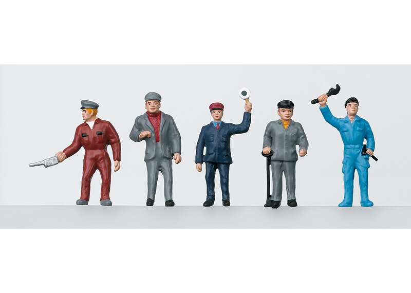 "Railroad Workers" Group of Figures