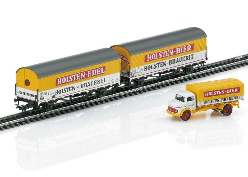 "Holsten" Beer Refrigerator Car Set