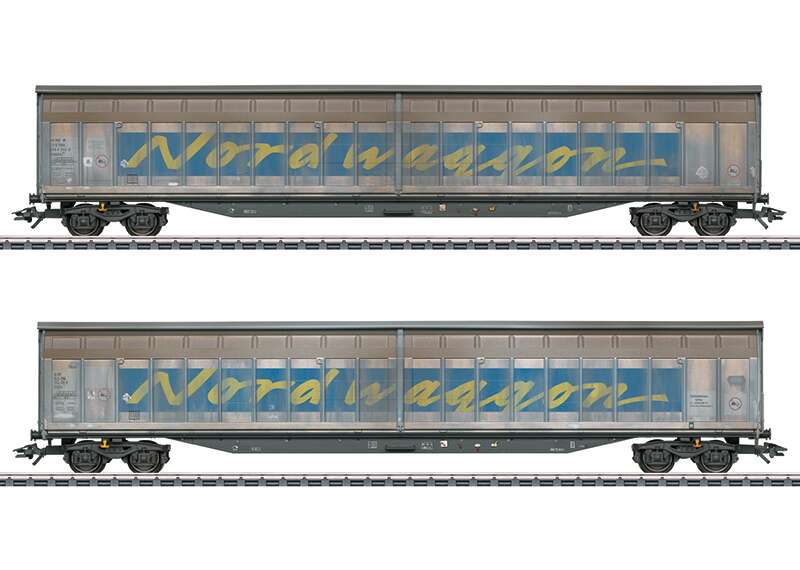 "Transwaggon" Sliding Wall Boxcar Set