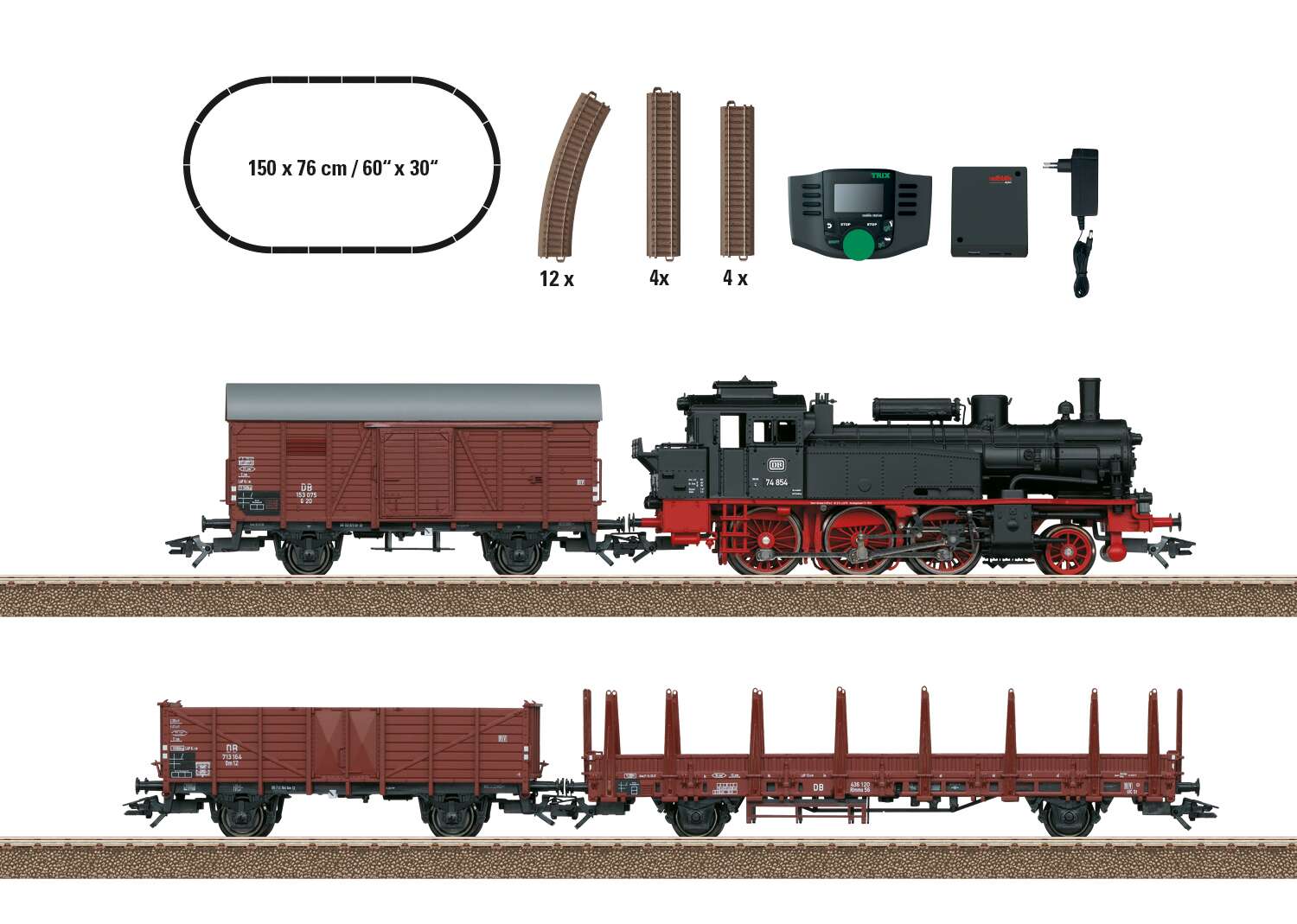 "Era III Freight Train" Starter Set. 230 Volts