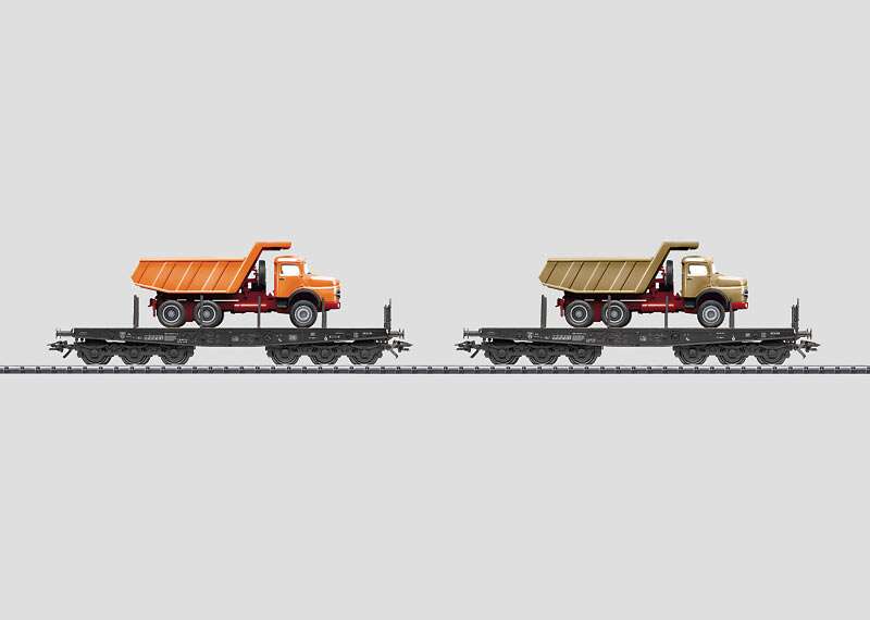 Set with 2 Heavy Duty Flat Cars