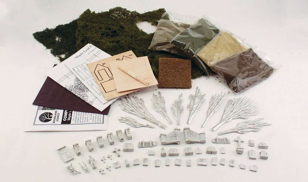 Woodland, Maple Leaf Cemetery HO Scale Kit