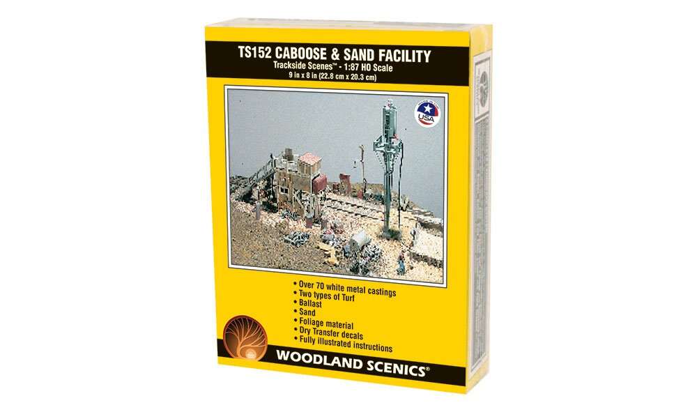 Woodland, Caboose & Sand Facility HO Scale Kit