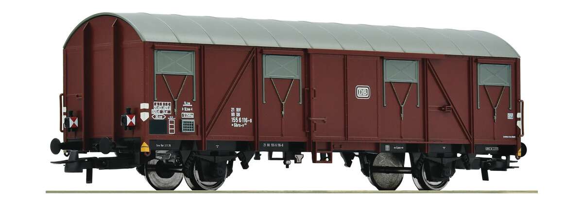 Covered goods wagon, DB with red markerlights