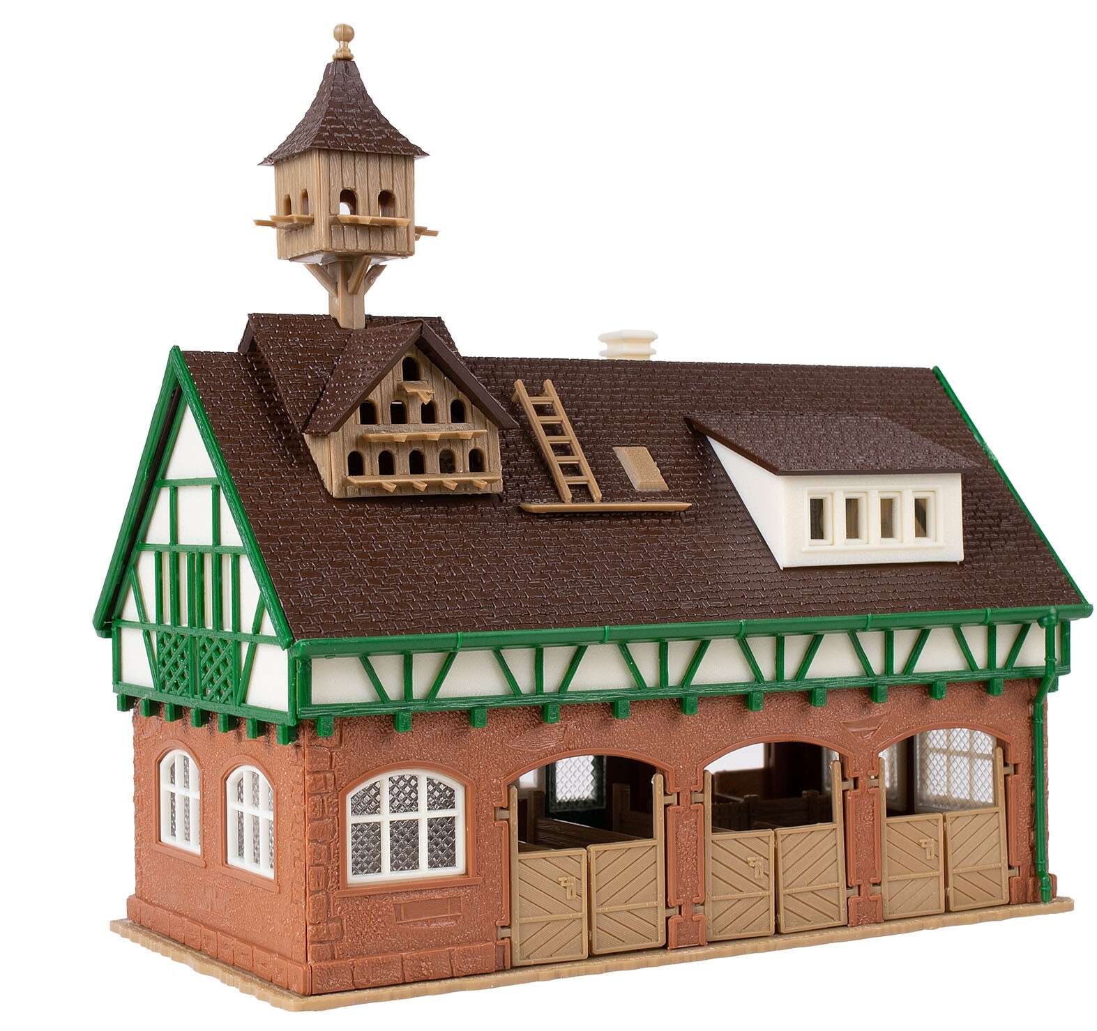 Stable with pigeonry and horse boxes removable roof