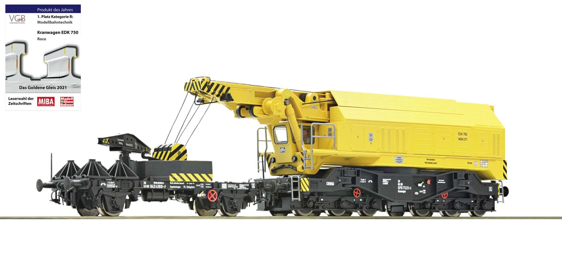 Slewing railway crane for digital operation, DB