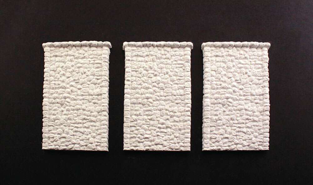 Woodland Random Stone Retaining Wall - HO Scale