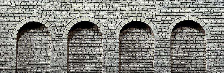 Decorative sheet arcades , Natural stone ashlars