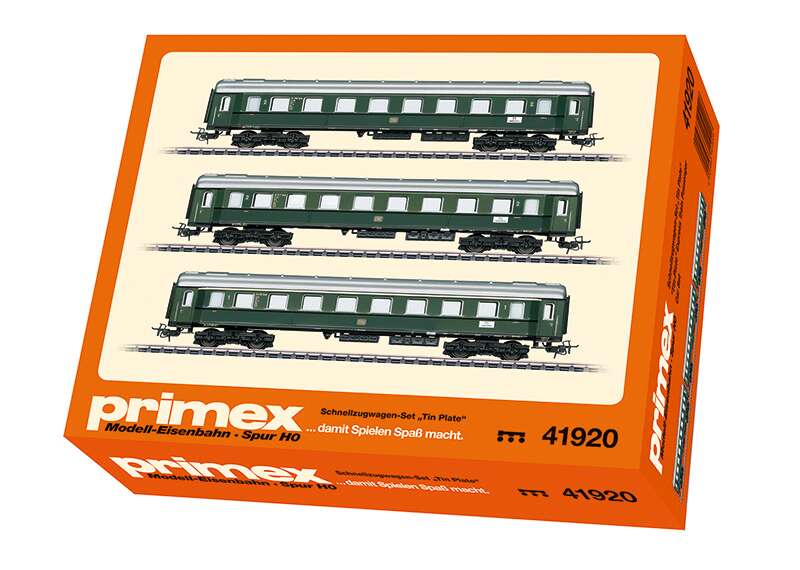 "Tin-Plate" Express Train Passenger Car Set
