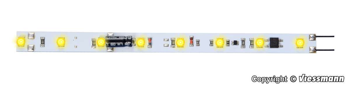 H0, TT, N Coach lighting, 8 LEDs warm-white