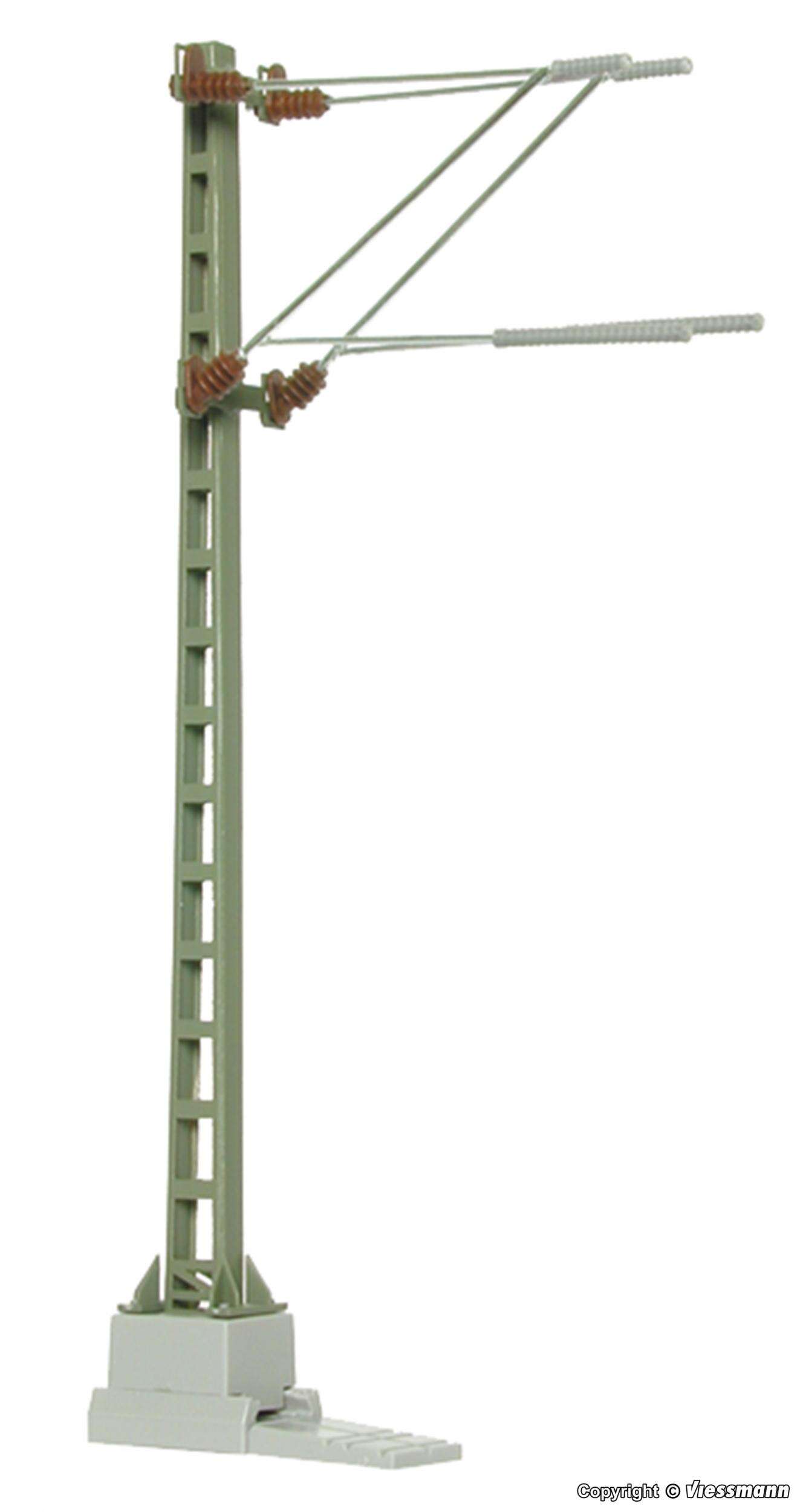 H0 Standard mast with double beam