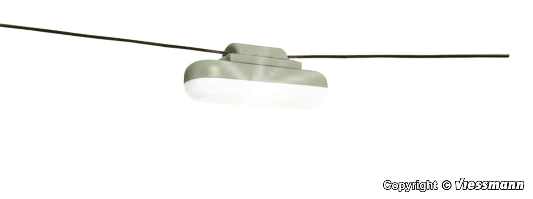 H0 Light hanging with rope, LED white