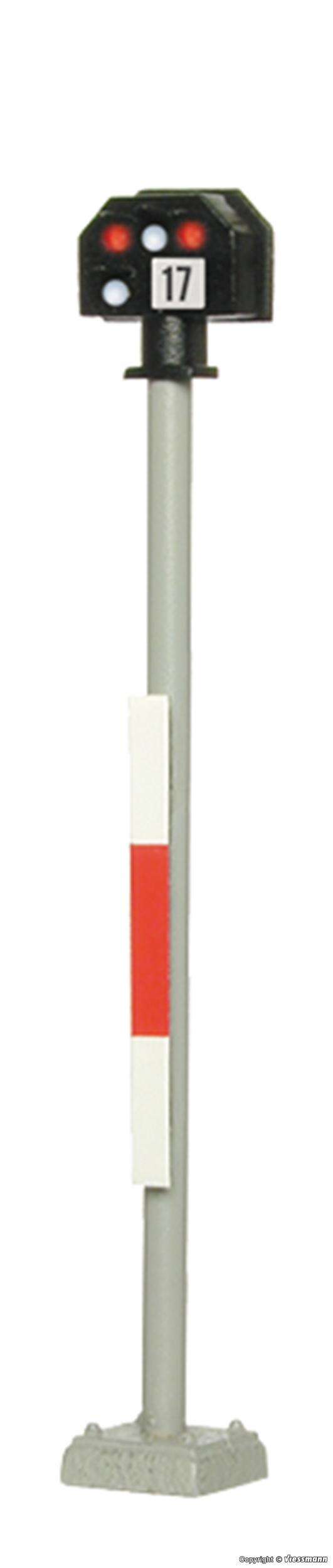 H0 Colour light stop signal, high