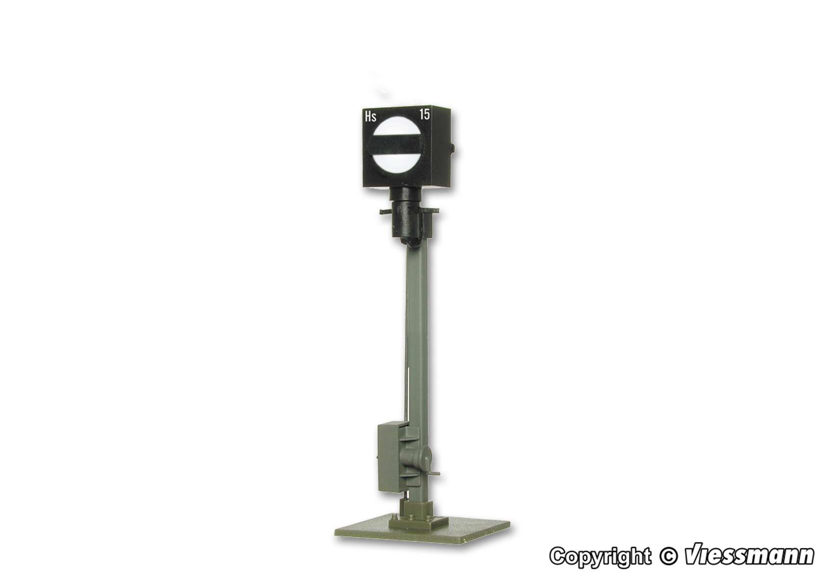 H0 Semaphore stop signal with earth socket