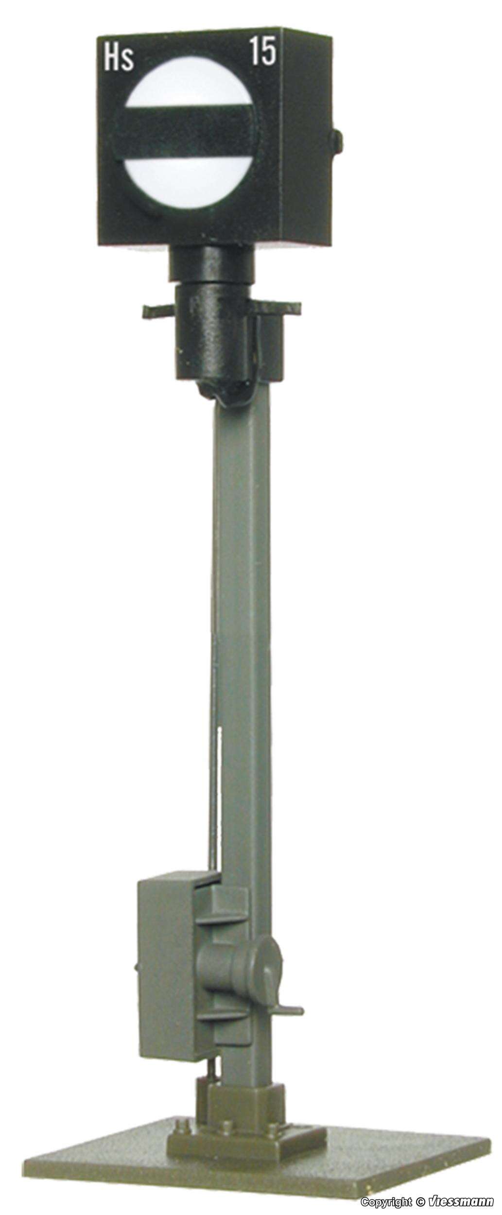 H0 Semaphore stop signal with earth socket