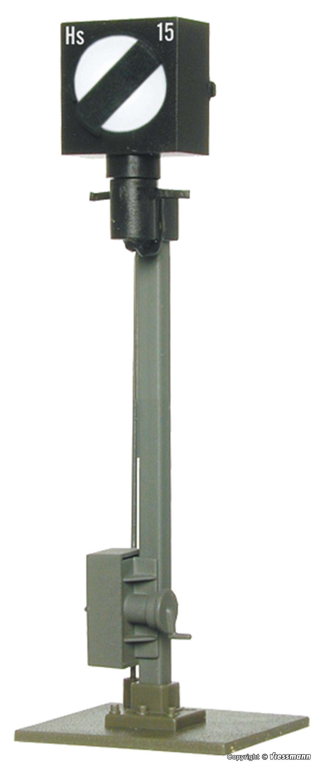 H0 Semaphore stop signal with earth socket