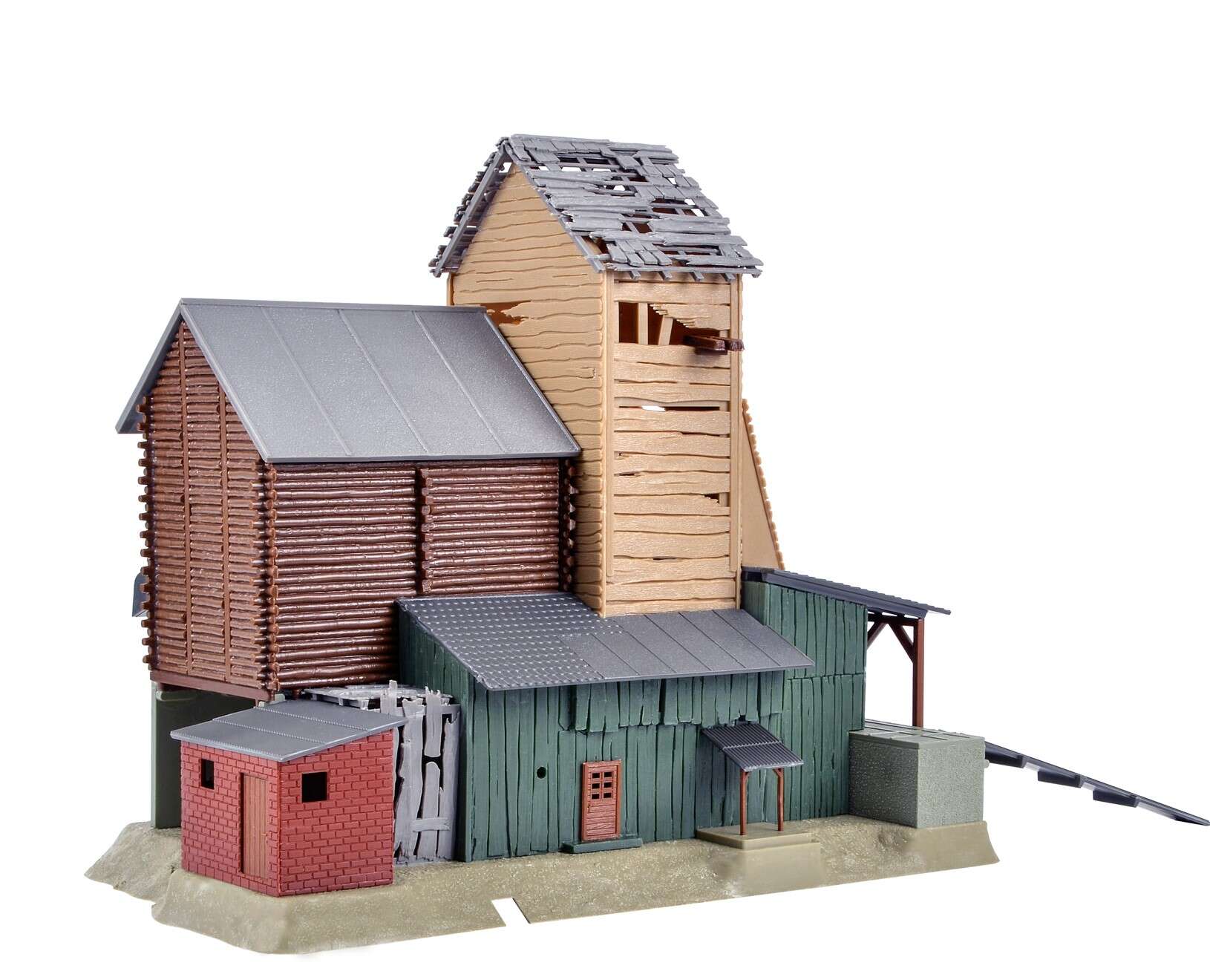 Gravel loader with driven locking flaps