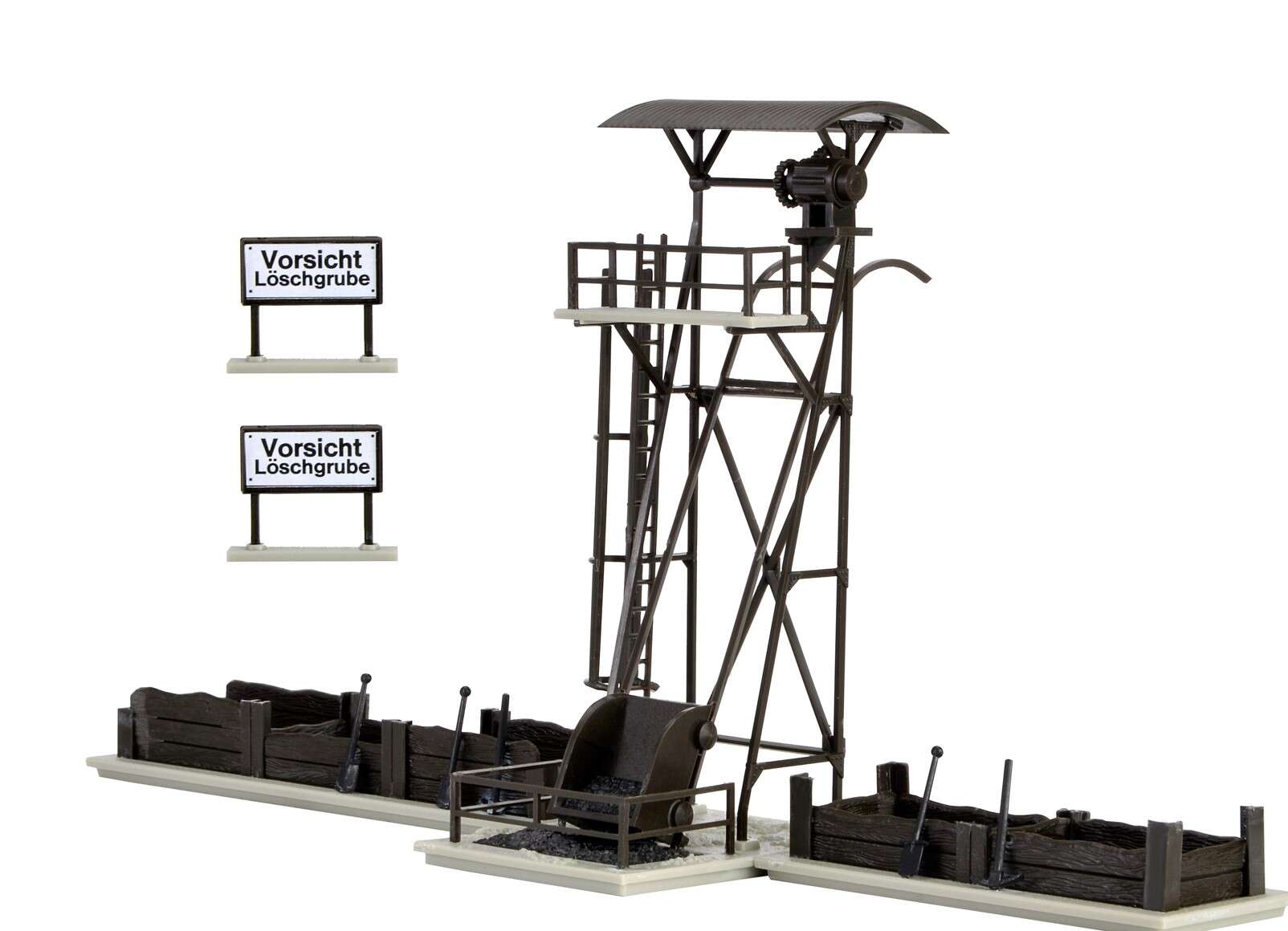 Slag loader with pit