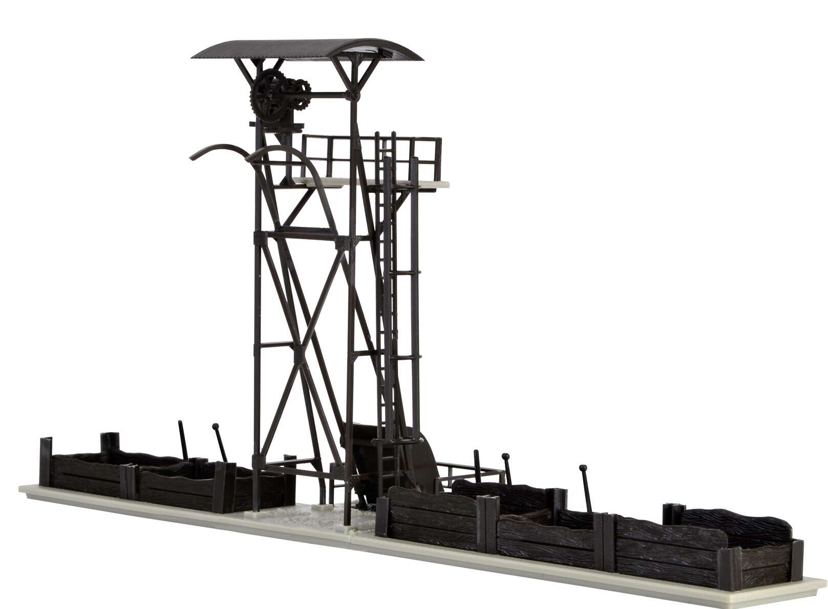 Slag loader with pit