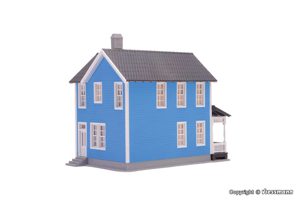 Swedish house, blue