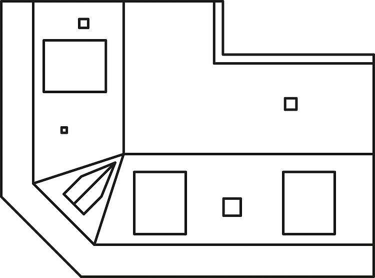 Town corner house with tattoo parlour