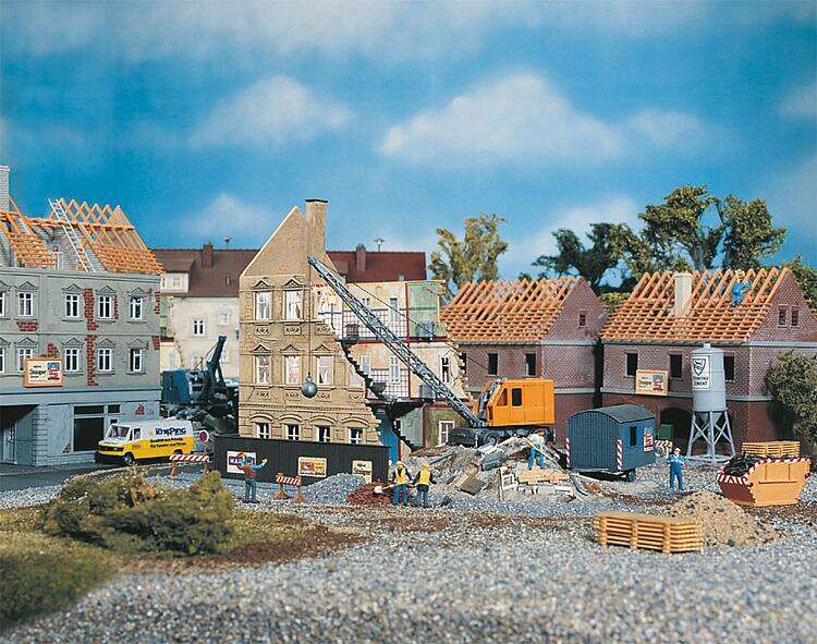 Town house under demolition