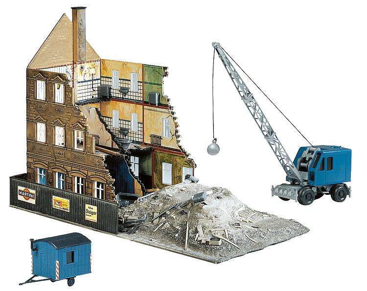 Town house under demolition