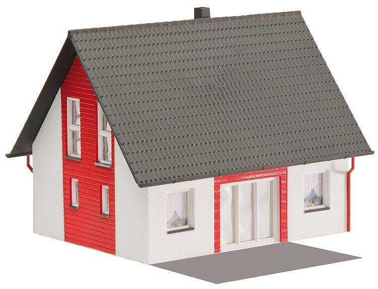 Detached house, red