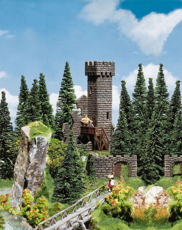 Castle tower ruins