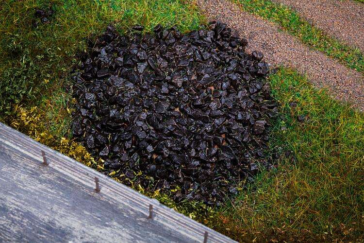 Scatter material Coal, black, 650 g