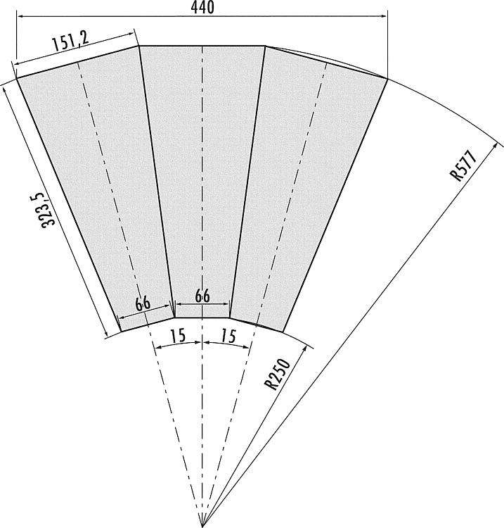3-Stall engine roundhouse (long type)
