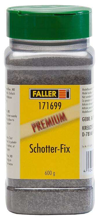 PREMIUM spread Gravel-Fix, Natural material, medium grey, 600 g, HO/N