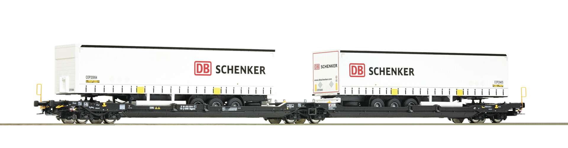 Articulated double pocket wagon T3000e, Kombiverkehr