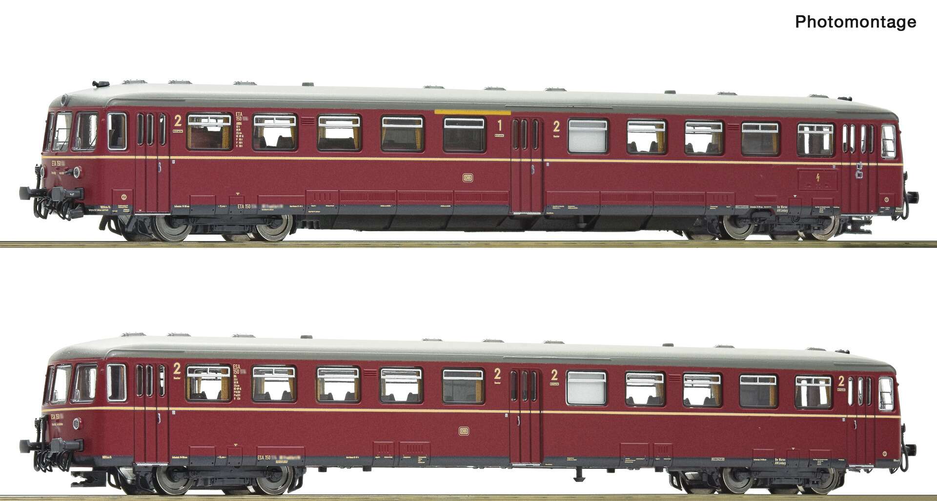 Accumulator railcar class ETA 150 with control cab coach, DB