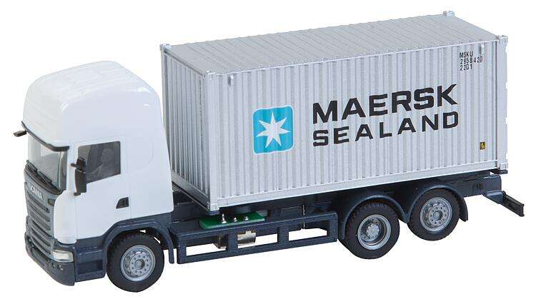 Lorry Scania R 13 TL Sea container (HERPA)