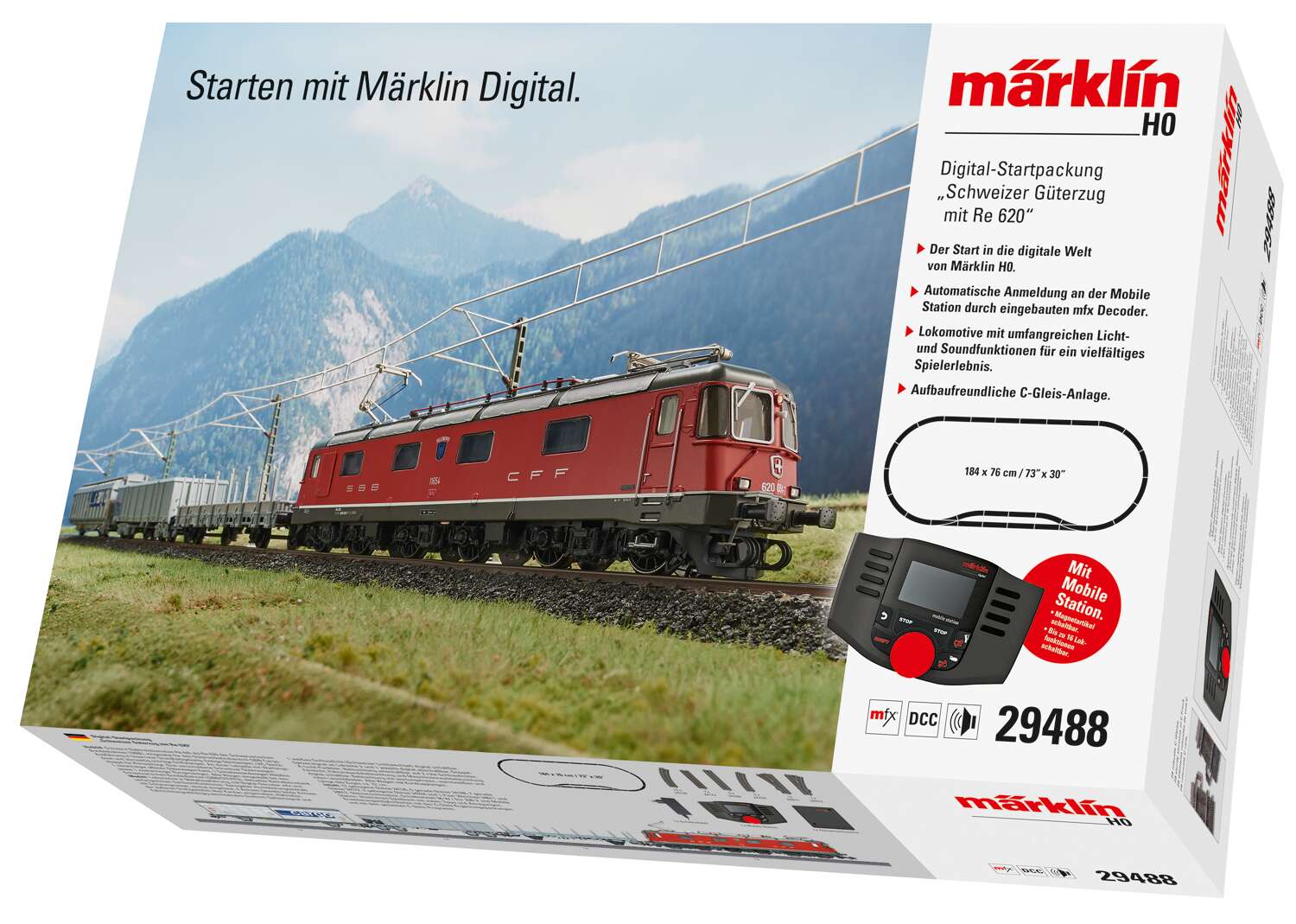 "Swiss Freight Train with a Class Re 620" Digital Starter Set