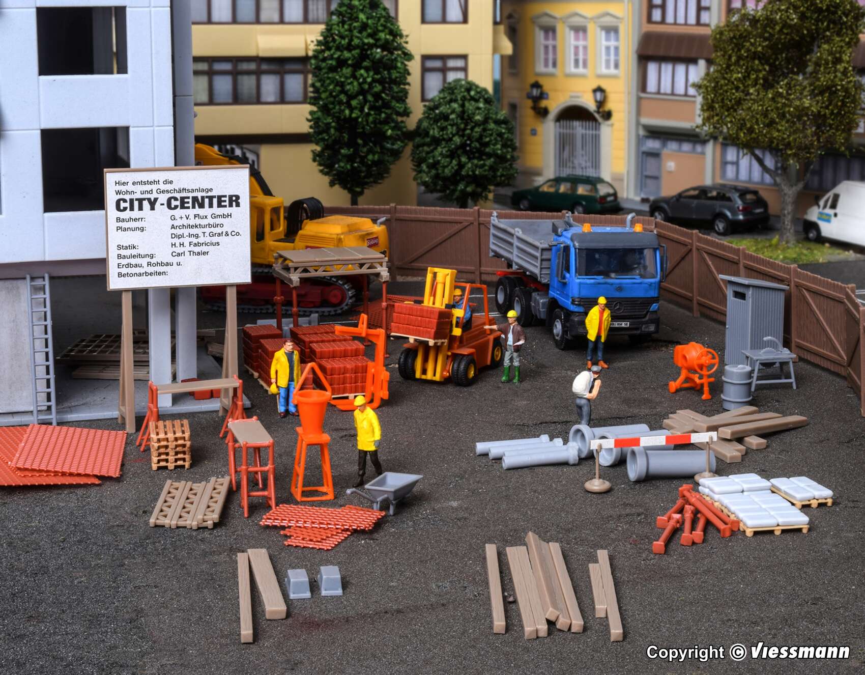 Deco set Construction site accessories