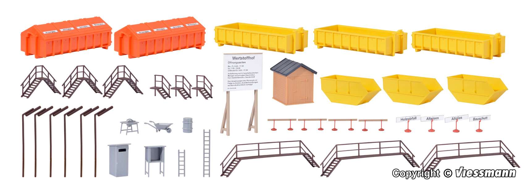 H0 Deco set Material yard