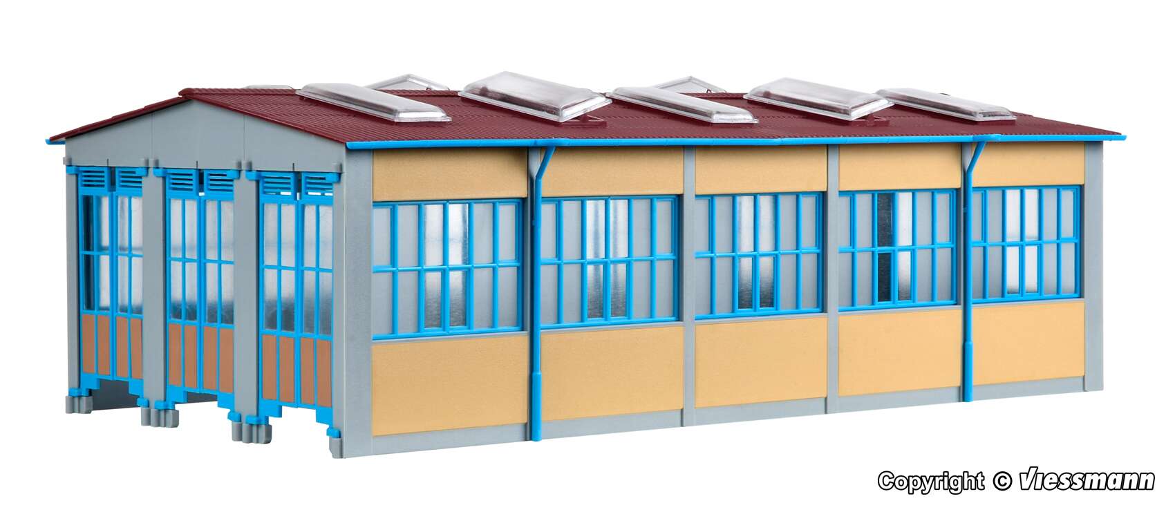 Loco shed, tripple track