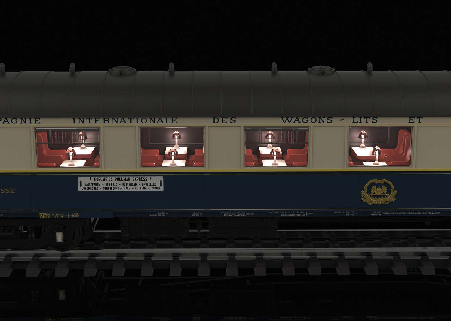"Edelweiß" Parlor Car Set
