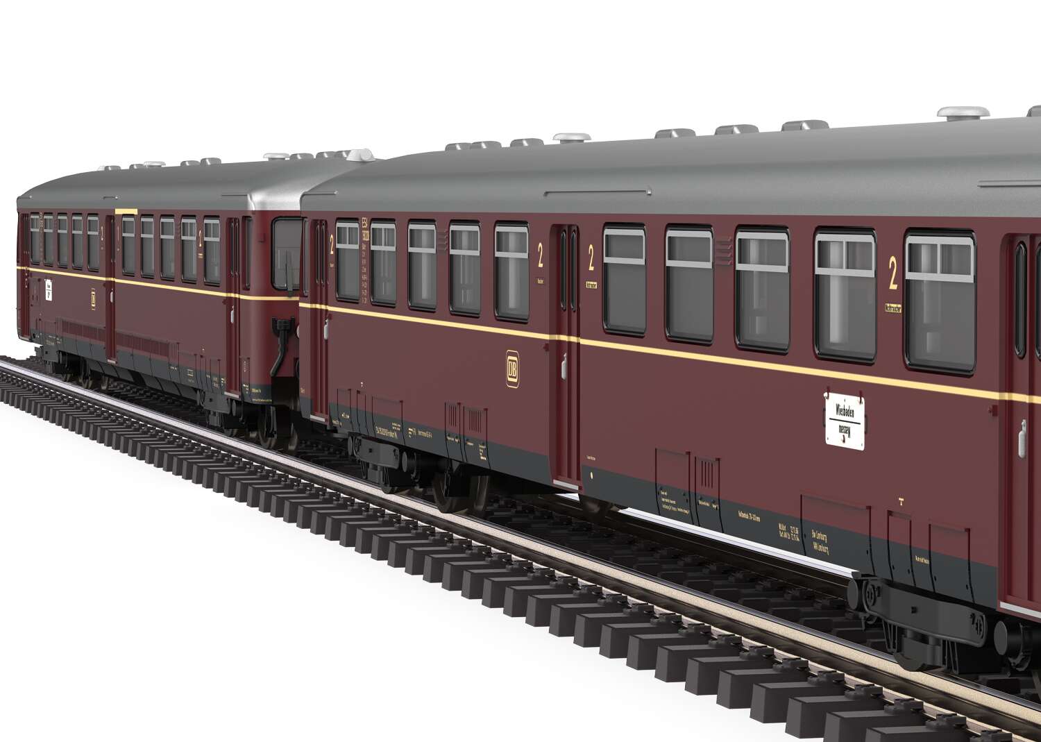 Class ETA 150 Rechargeable Battery Powered Rail Car with Class ESA 150 Control Car