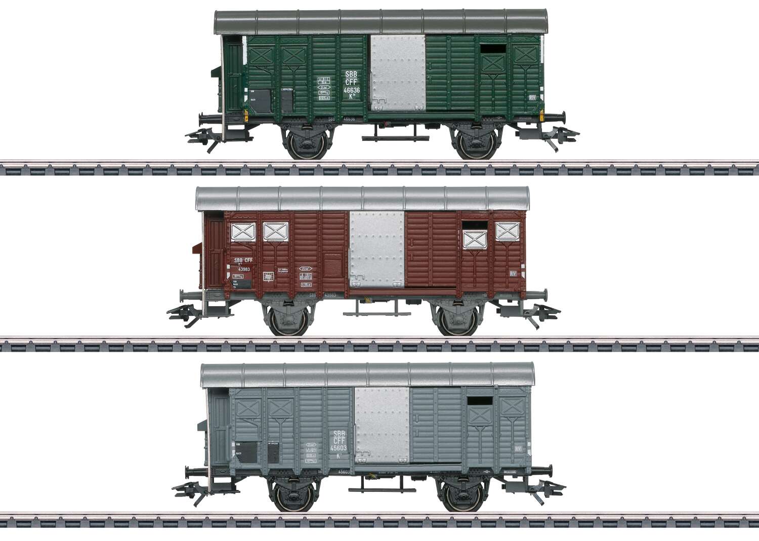 Freight Car Set with Type K3 Boxcars