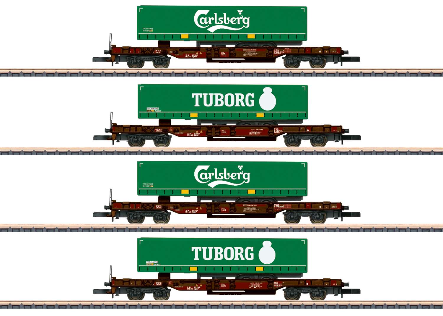 Z, Deep-Well Flat Car Set